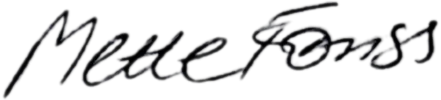Mettes underskrift